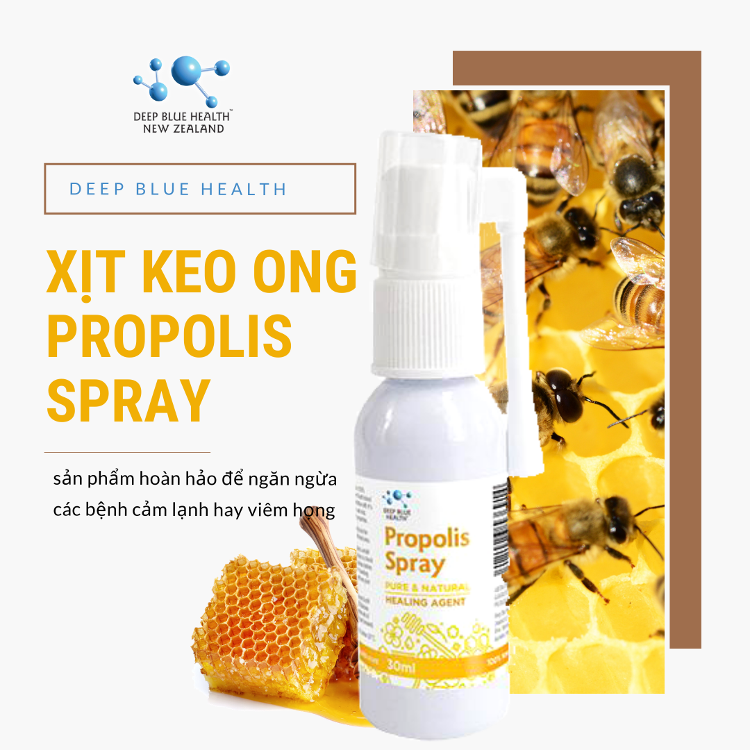 Xịt họng keo ong Deep Blue Health Propolis Spray